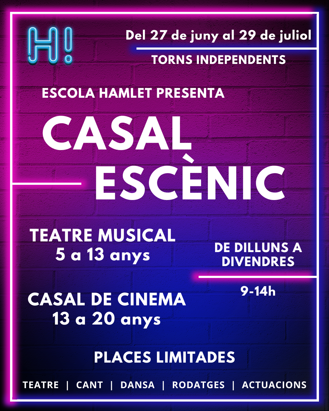 Casal d'Estiu d'Arts Escèniques